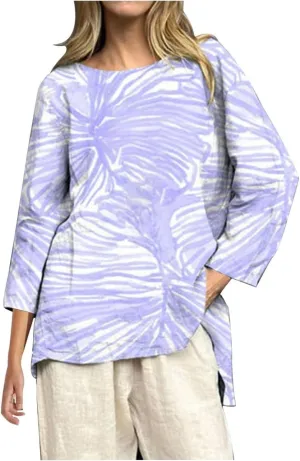 2025 Women's Summer Vintage Printed V-Neck 3/4 Sleeve Blouse | Loose Fit, Breathable & Trendy | 50  Prints for Casual Style