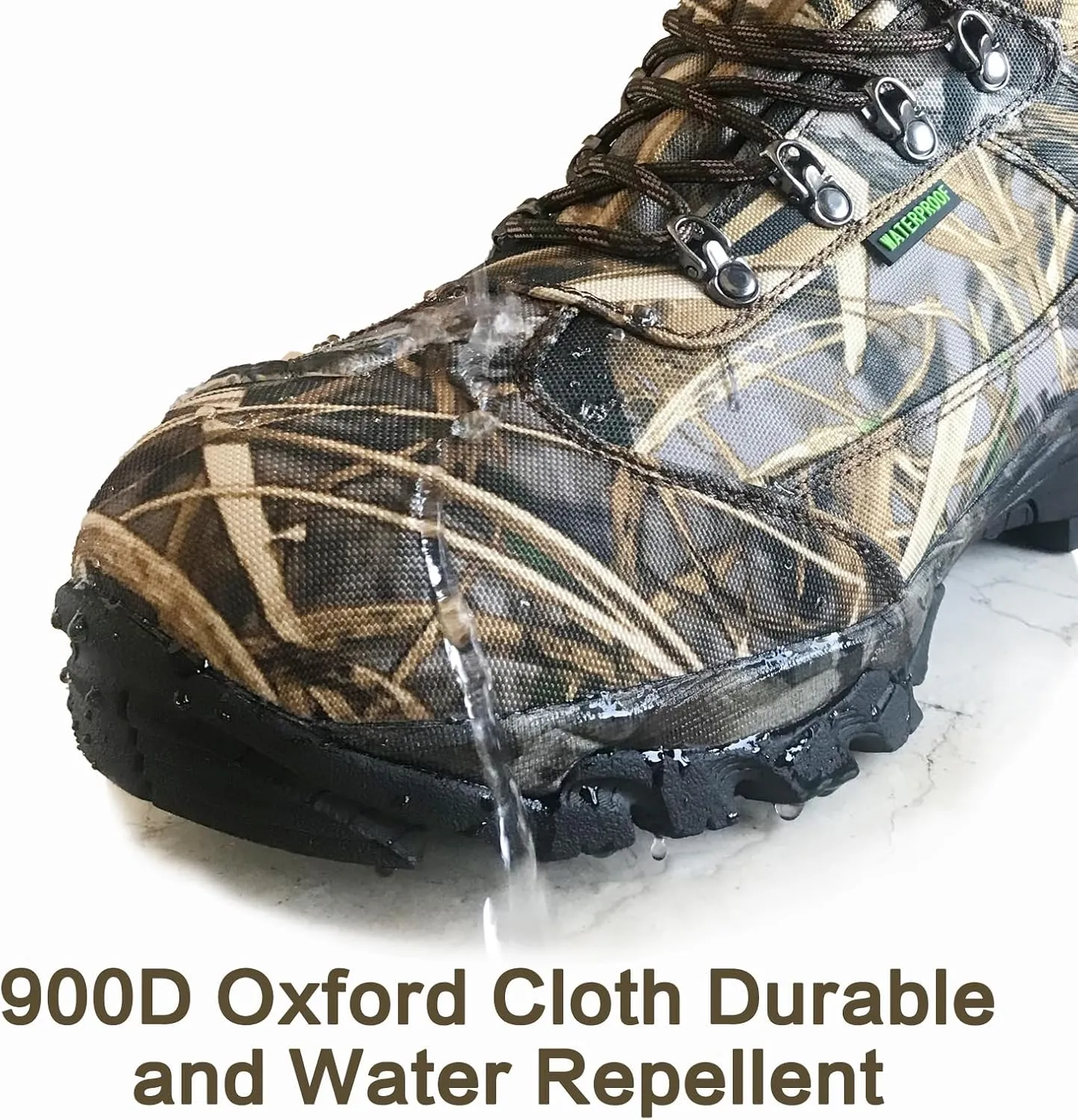 8 Fans Hunting Boots for Men,800g thinsulate Insulated Boots with Memory Foam Insole for Turkey Hunting Hiking