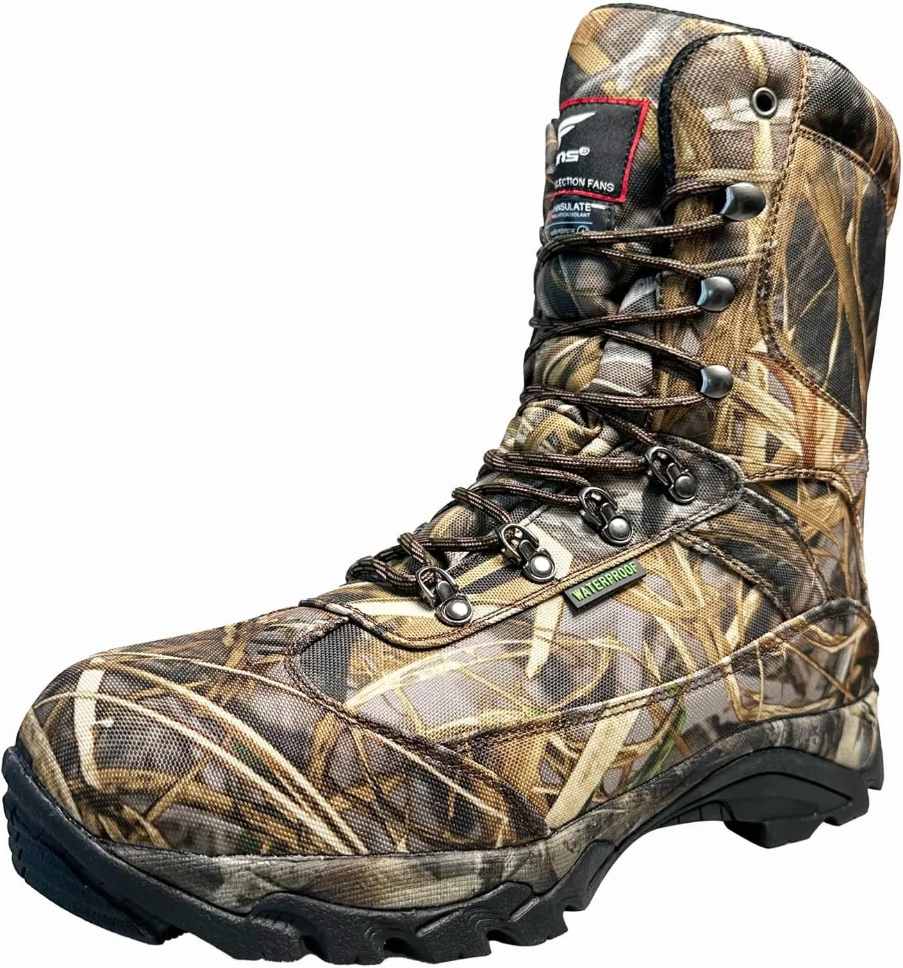 8 Fans Hunting Boots for Men,800g thinsulate Insulated Boots with Memory Foam Insole for Turkey Hunting Hiking
