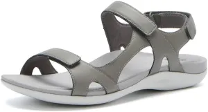 ABEO Oasis Metatarsal Sport Sandal | Walking Sandals Women | Water Resistant Leather Sandals | Three Points of Adjustability | Built-in Orthotic Insole