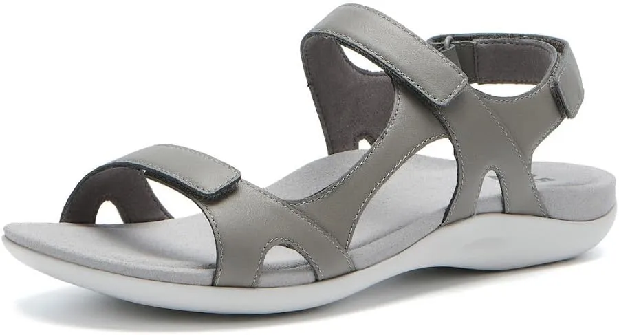 ABEO Oasis Metatarsal Sport Sandal | Walking Sandals Women | Water Resistant Leather Sandals | Three Points of Adjustability | Built-in Orthotic Insole