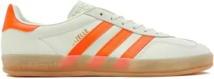 Adidas Gazelle Indoor Womens Sneaker (Linen Green Solar Orange, IF6982, 6)