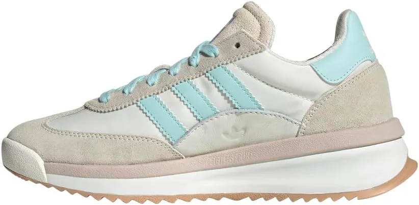 adidas Womens Sl 72 Rtn Lace Up Sneakers Shoes Casual - Blue, Off White