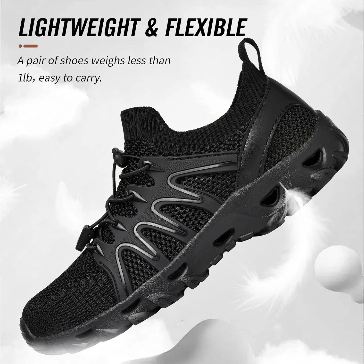 Alibress Water Shoes for Women Men Quick-Dry Aqua Shoes Men's Hiking Water Shoes Women's Beach Shoes Lightweight Water Sports Shoes for Swimming Fishing Kayaking