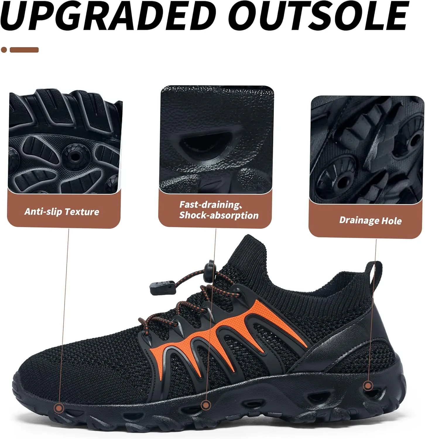 Alibress Water Shoes for Women Men Quick-Dry Aqua Shoes Men's Hiking Water Shoes Women's Beach Shoes Lightweight Water Sports Shoes for Swimming Fishing Kayaking