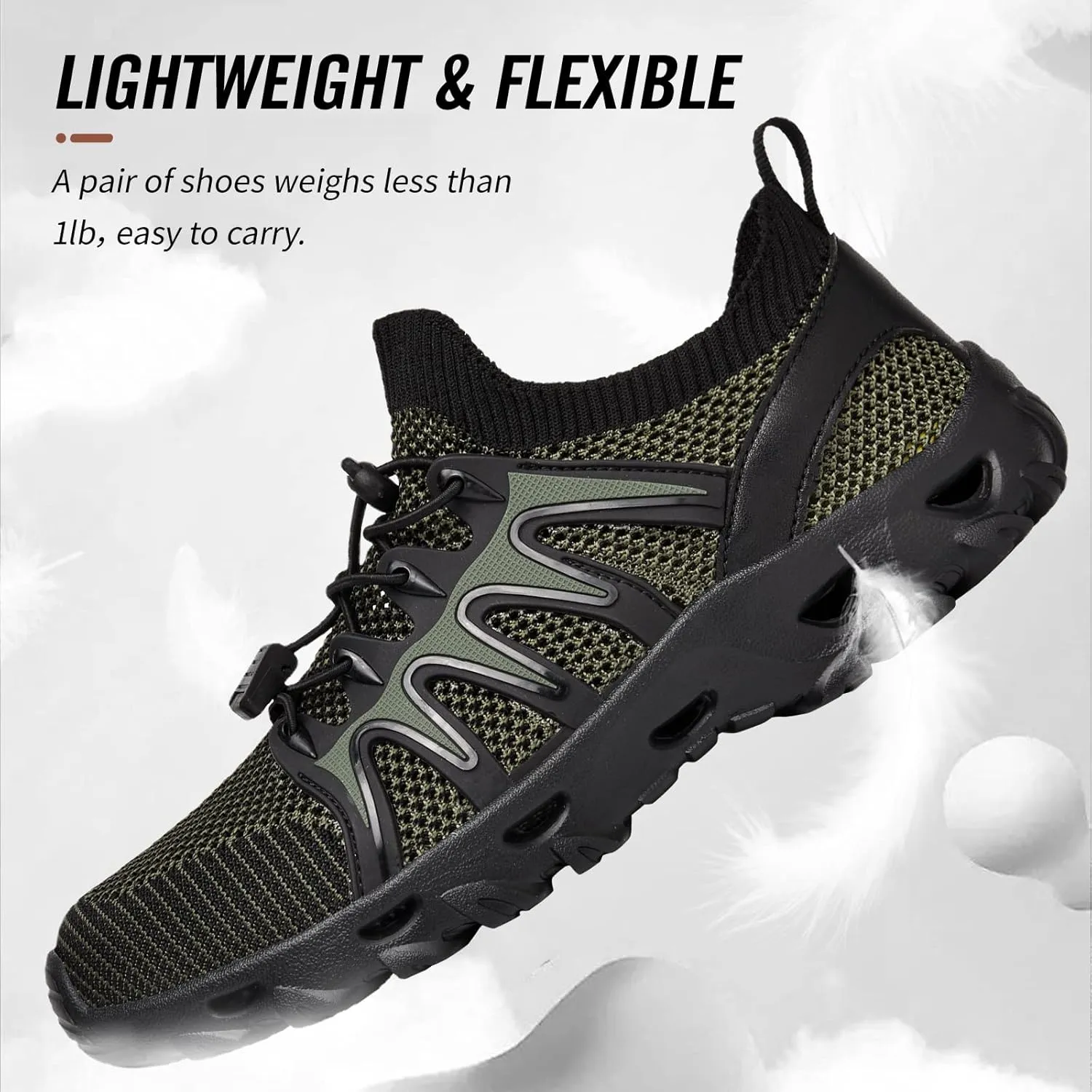 Alibress Water Shoes for Women Men Quick-Dry Aqua Shoes Men's Hiking Water Shoes Women's Beach Shoes Lightweight Water Sports Shoes for Swimming Fishing Kayaking