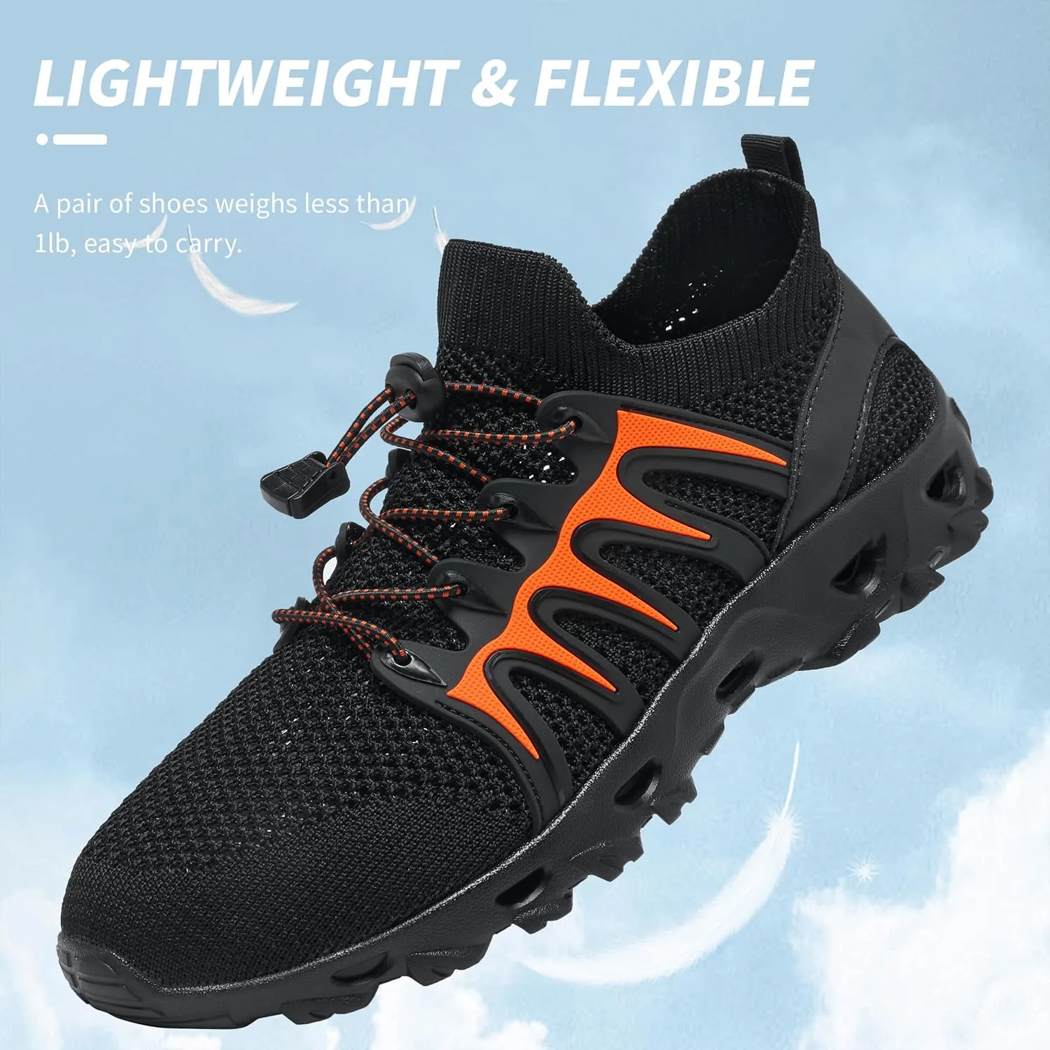 Alibress Water Shoes for Women Men Quick-Dry Aqua Shoes Men's Hiking Water Shoes Women's Beach Shoes Lightweight Water Sports Shoes for Swimming Fishing Kayaking