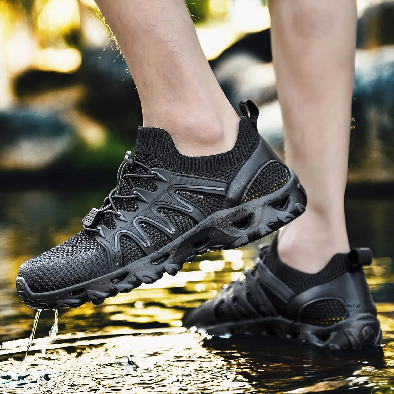 Alibress Water Shoes for Women Men Quick-Dry Aqua Shoes Men's Hiking Water Shoes Women's Beach Shoes Lightweight Water Sports Shoes for Swimming Fishing Kayaking