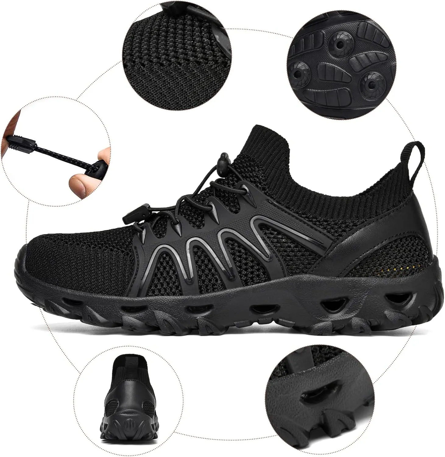 Alibress Water Shoes for Women Men Quick-Dry Aqua Shoes Men's Hiking Water Shoes Women's Beach Shoes Lightweight Water Sports Shoes for Swimming Fishing Kayaking