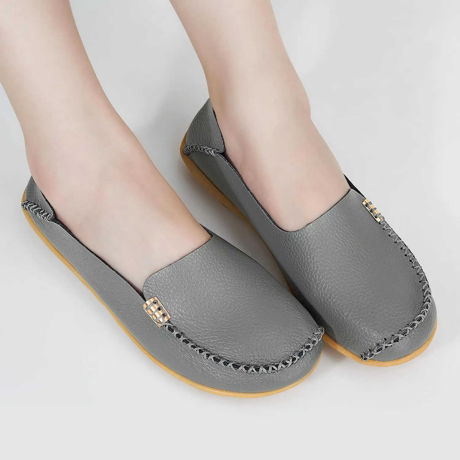 Alicegana Loafers for Women Shoes Casual: Slip on Flat Shoes Ladies Comfortable Dressy Moccasins Driving Penny Loafers