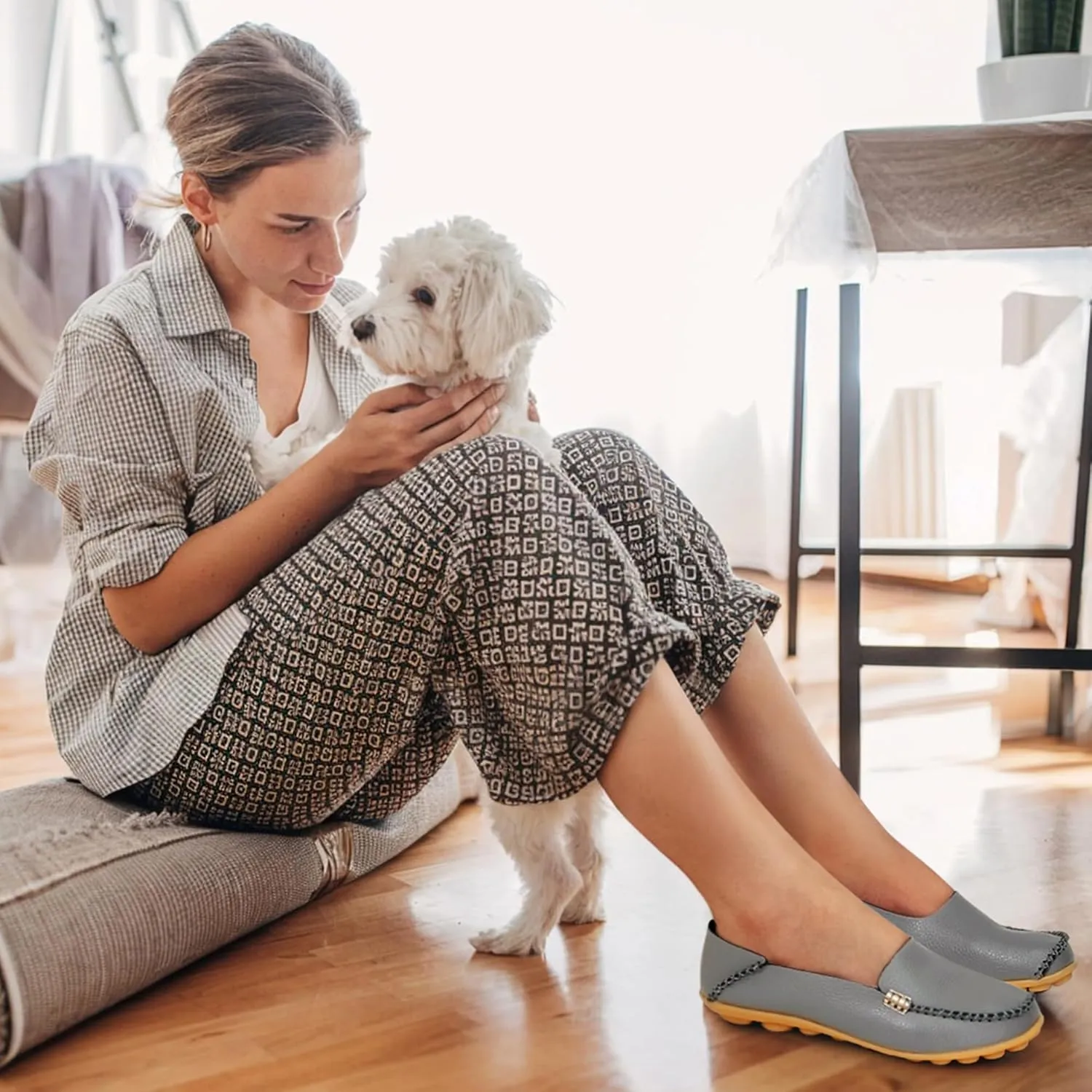 Alicegana Loafers for Women Shoes Casual: Slip on Flat Shoes Ladies Comfortable Dressy Moccasins Driving Penny Loafers
