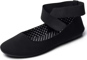 Alpine Swiss Peony Womens Ballet Flats Elastic Ankle Strap Shoes Slip On Loafers - Order 1 Size up Runs Small