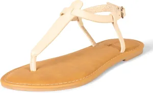 Amazon Essentials Women's Casual Thong Sandal with Ankle Strap