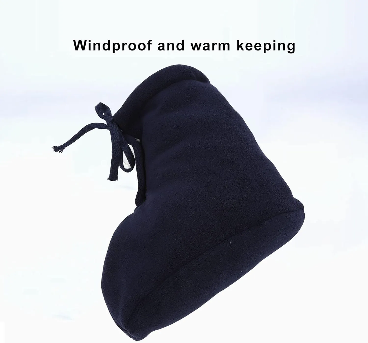 ANGGREK Cast Toe Cover Sock, Thickened Padded Cast Foot Warm Sock Soft FleeceFoot Warmer for Winter Dark Blue