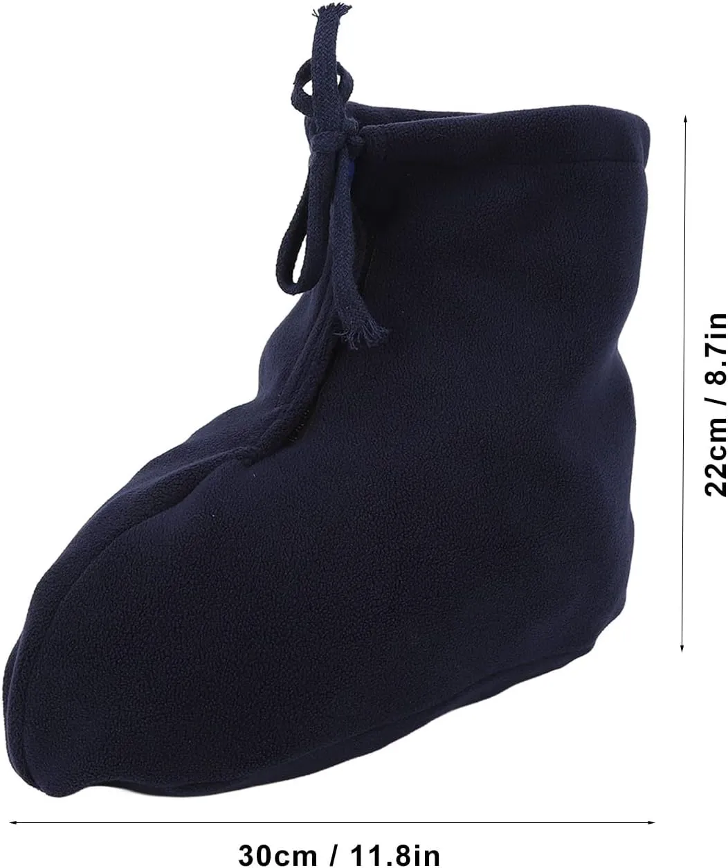 ANGGREK Cast Toe Cover Sock, Thickened Padded Cast Foot Warm Sock Soft FleeceFoot Warmer for Winter Dark Blue