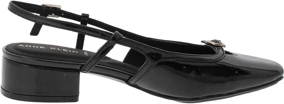 Anne Klein Womens Natalie Buckle Slingback Heels