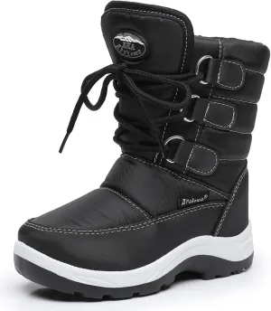 Apakowa Kids Girls Insulated Fur Winter Warm Snow Boots (Toddler/Little Kid)