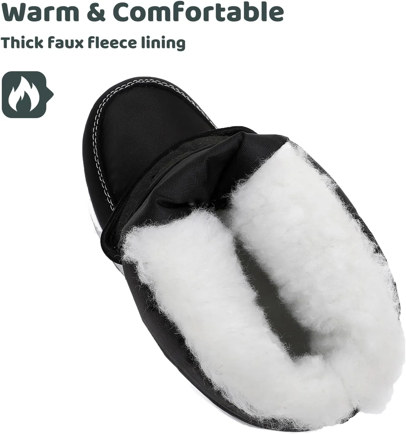 Apakowa Kids Girls Insulated Fur Winter Warm Snow Boots (Toddler/Little Kid)