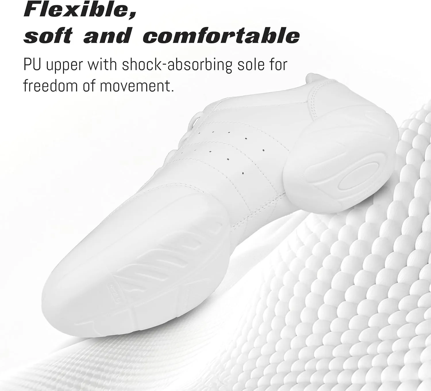 ARCLIBER White Cheer Shoes Girls Dance Shoes Cheerleading Sports Training Athletic Tennis Shoes