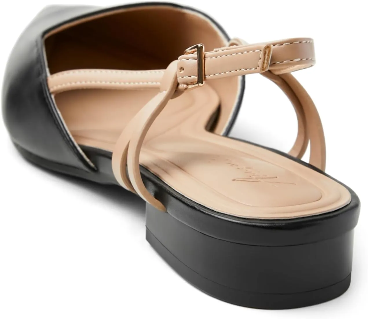 Arromic Slingback Flats for Women Pointed Toe Women's Flats Square Topline Slip On for Fashion Dressy Date Comfort Office Work