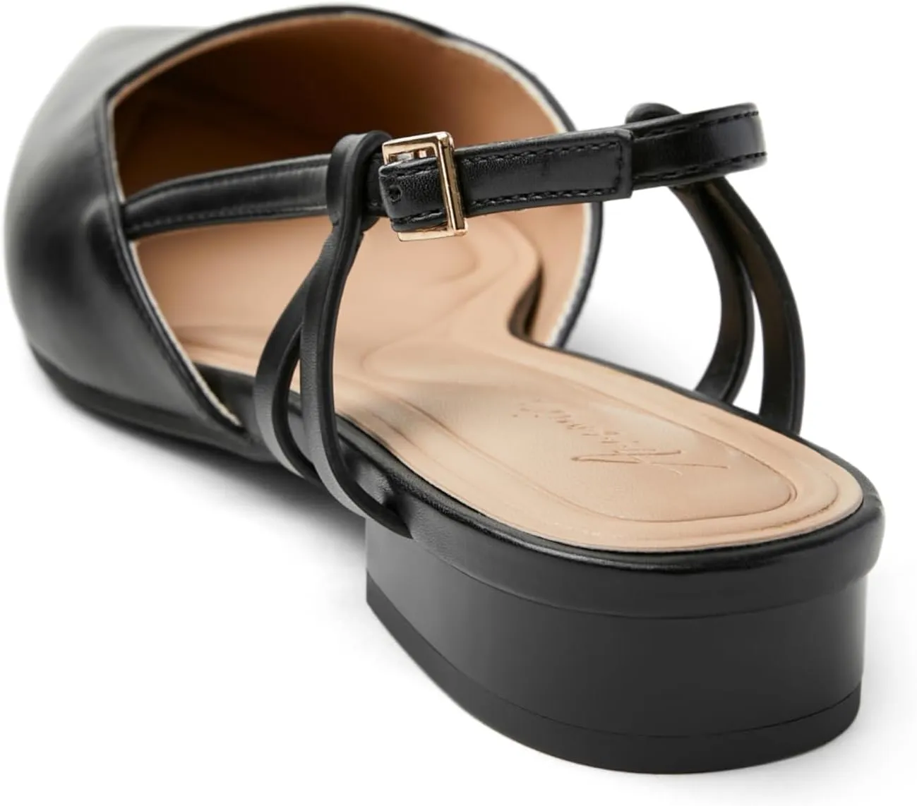 Arromic Slingback Flats for Women Pointed Toe Women's Flats Square Topline Slip On for Fashion Dressy Date Comfort Office Work