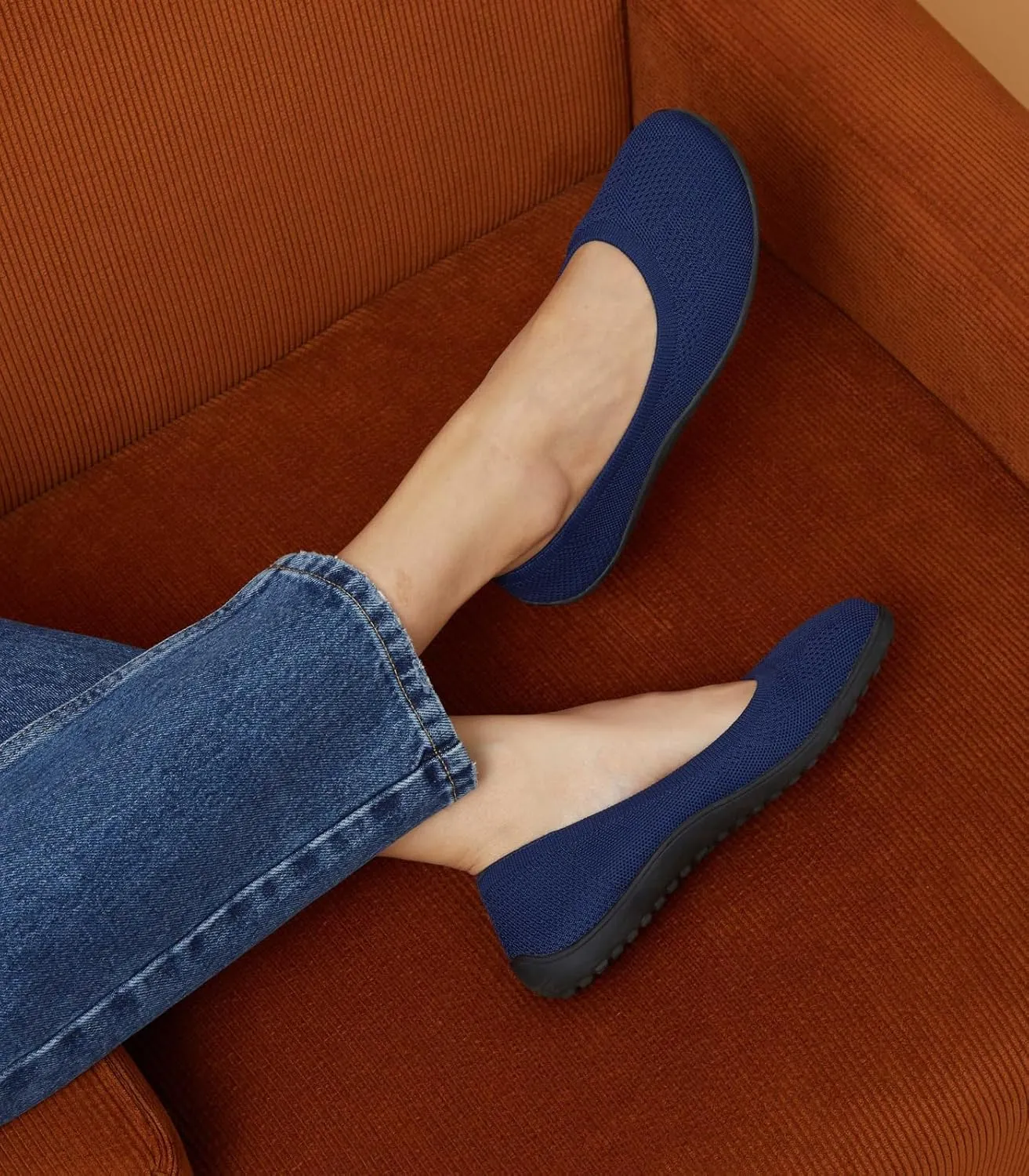 Arromic Women Flats Comfortale V-Cut Flat Shoes for Women Ballet Flats Wide Toe Box