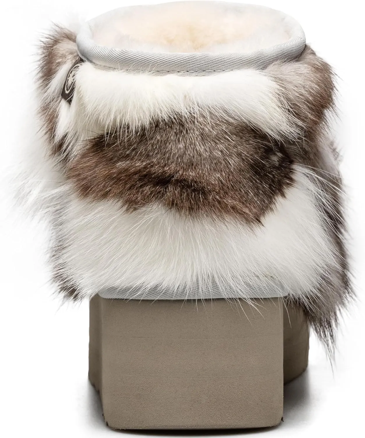 AU&MU Aumu Womens Short Winter Snow Boots Classic Thermal Fur Boot Furry Fluffy Warm