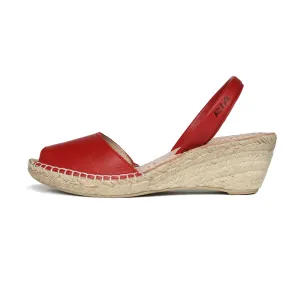 Avarcas Wedge Espadrilles Bosc in Red