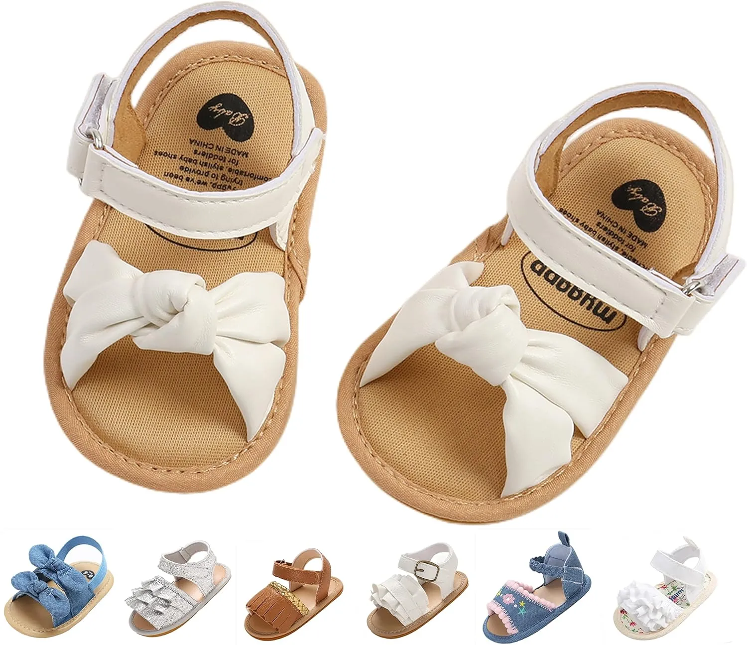 Baby Girls Sandals Summer Shoes Outdoor First Walker Toddler Girls Shoes for Summer