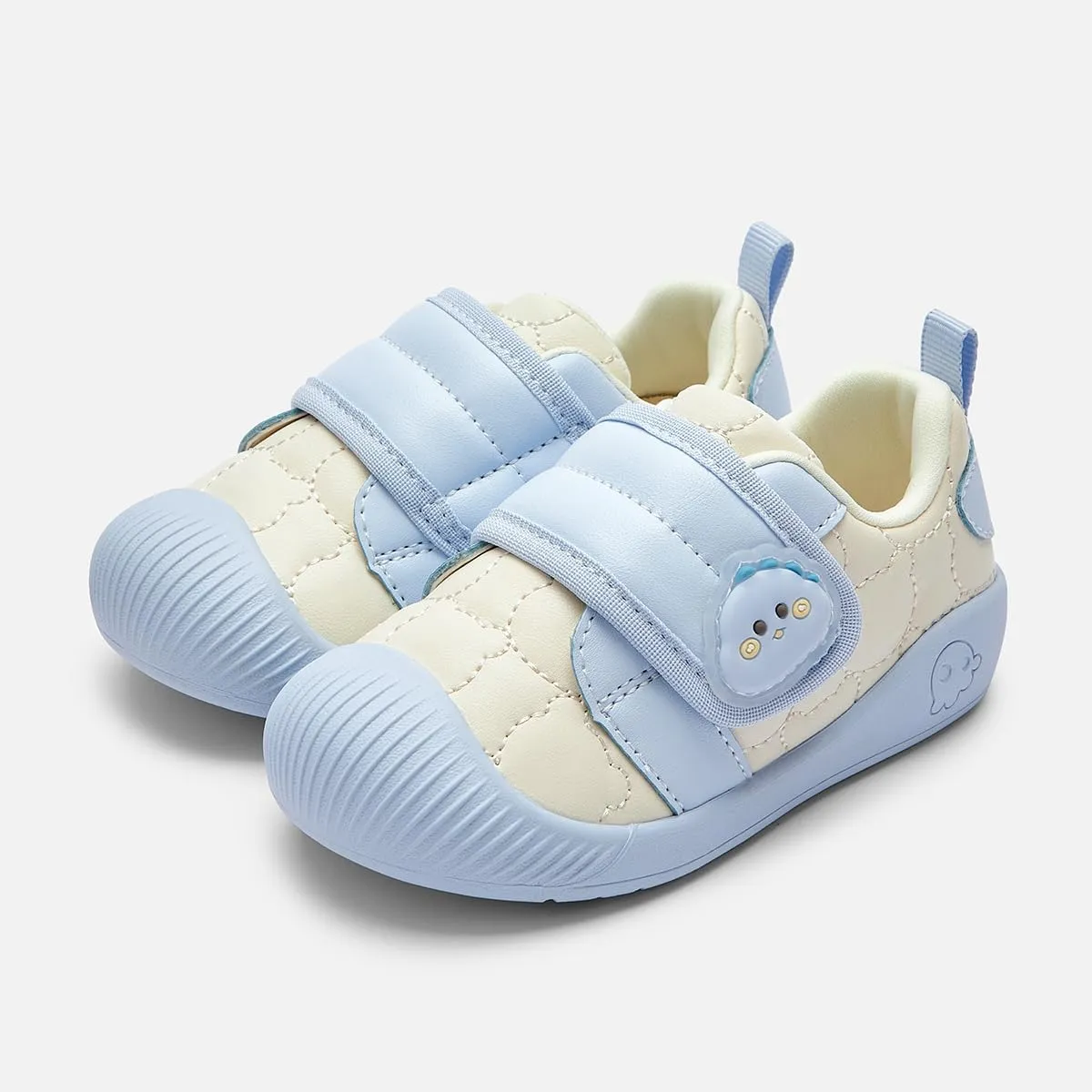 Balabala Toddler Casual Sneakers Unisex Kids Walking Shoes with Hook and Loop, Breathable Cozy and Lightweight