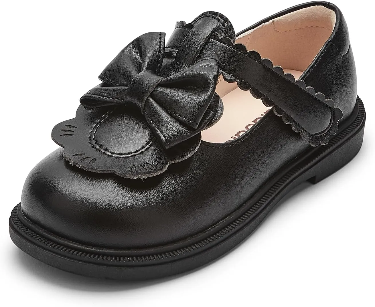 Balabala Toddler Girl Mary Jane Flats Girls Princess Dress Shoes Little Girl School Uniform Party Wedding Shoes