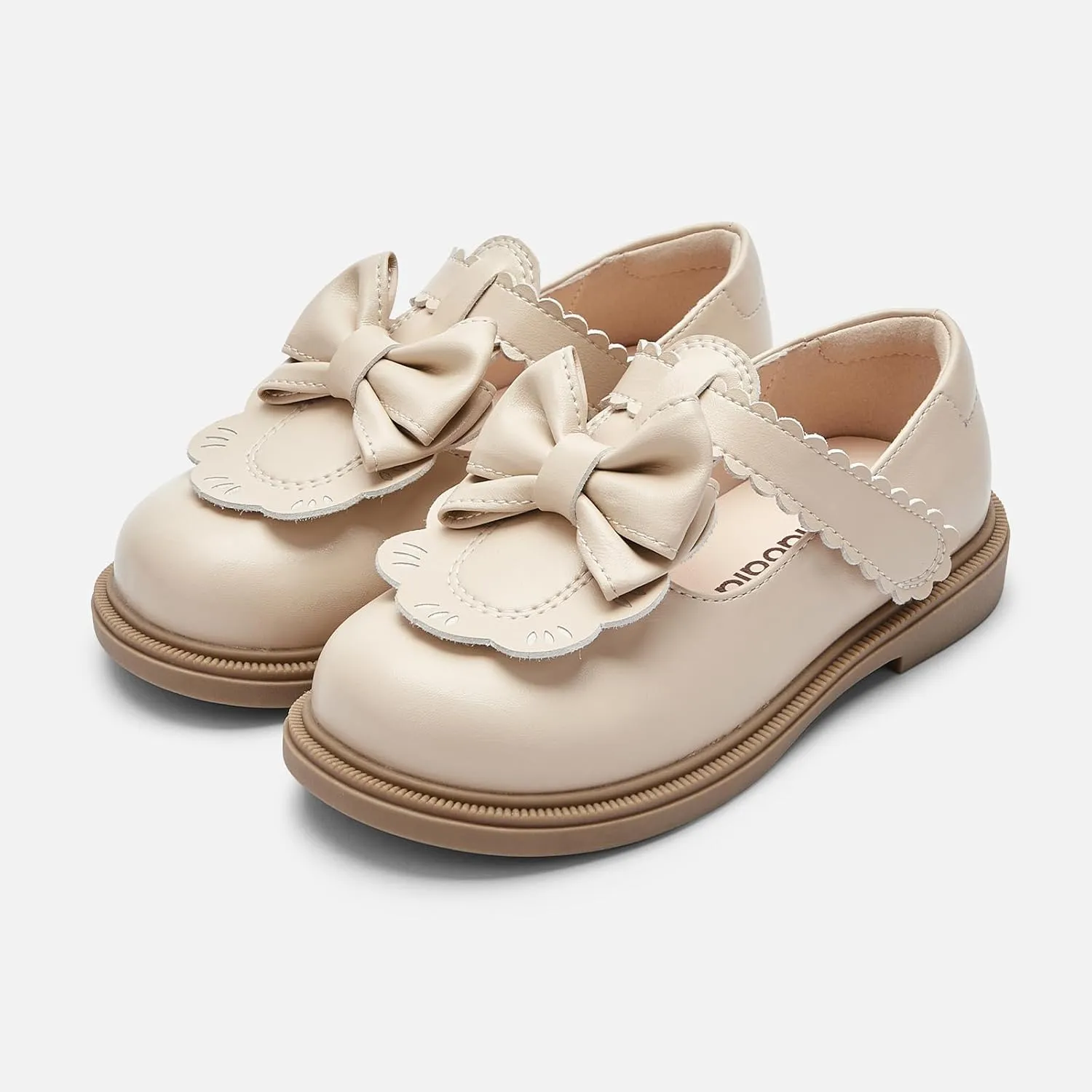 Balabala Toddler Girl Mary Jane Flats Girls Princess Dress Shoes Little Girl School Uniform Party Wedding Shoes