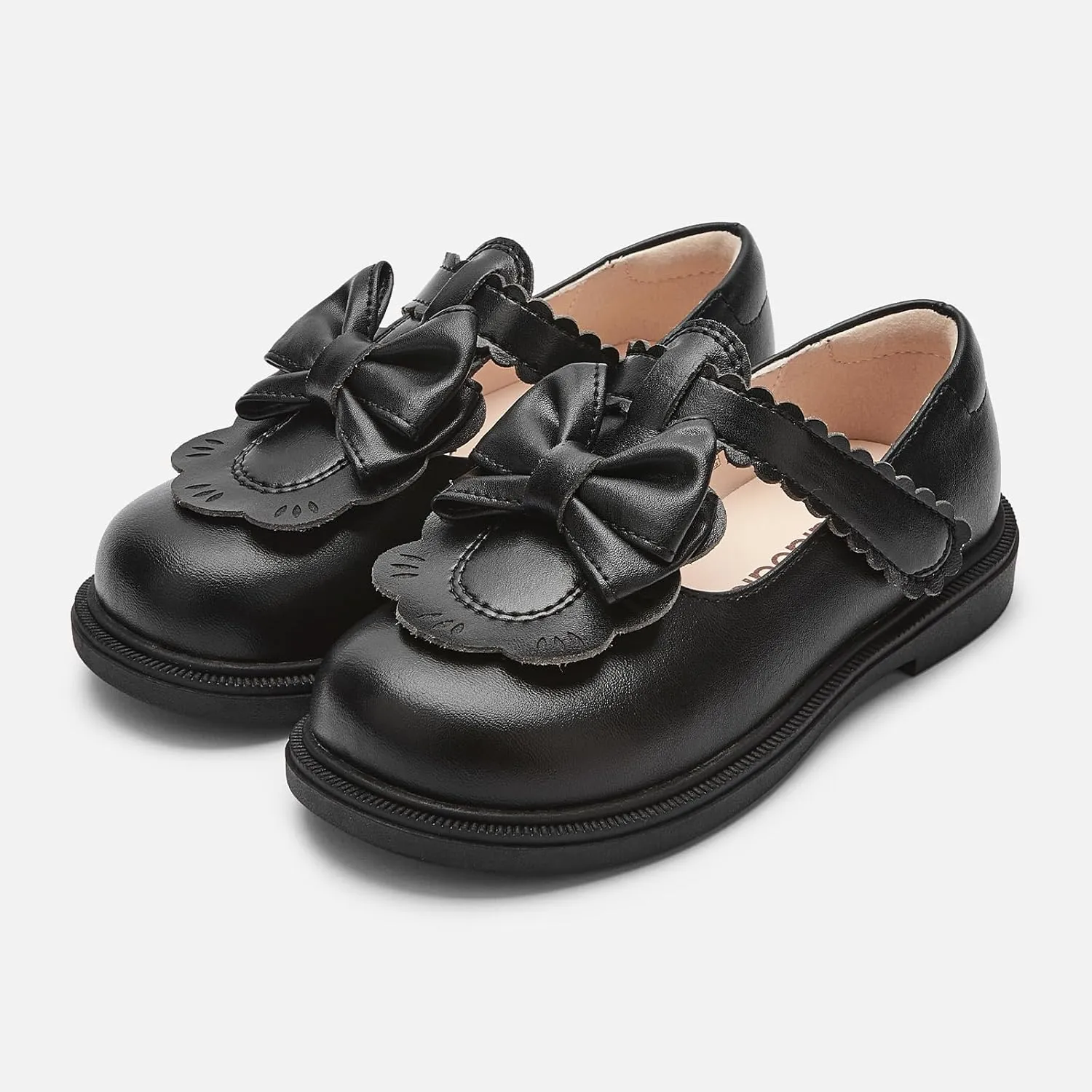 Balabala Toddler Girl Mary Jane Flats Girls Princess Dress Shoes Little Girl School Uniform Party Wedding Shoes