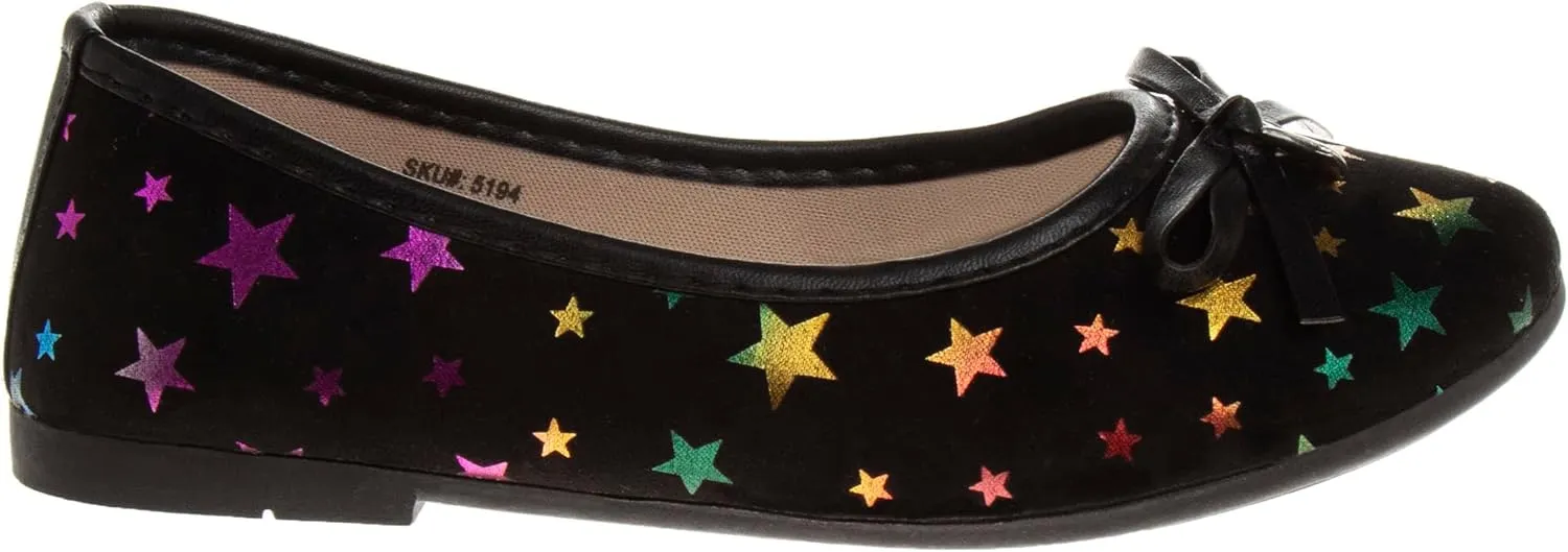 Ballerina Flats - Girls Classic Leatherette Ballet Shoe (Toddler Little Kid Big Kid)