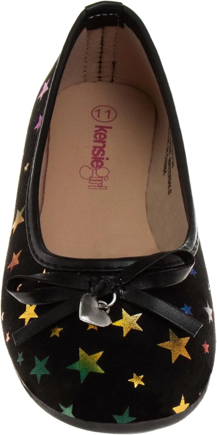Ballerina Flats - Girls Classic Leatherette Ballet Shoe (Toddler Little Kid Big Kid)