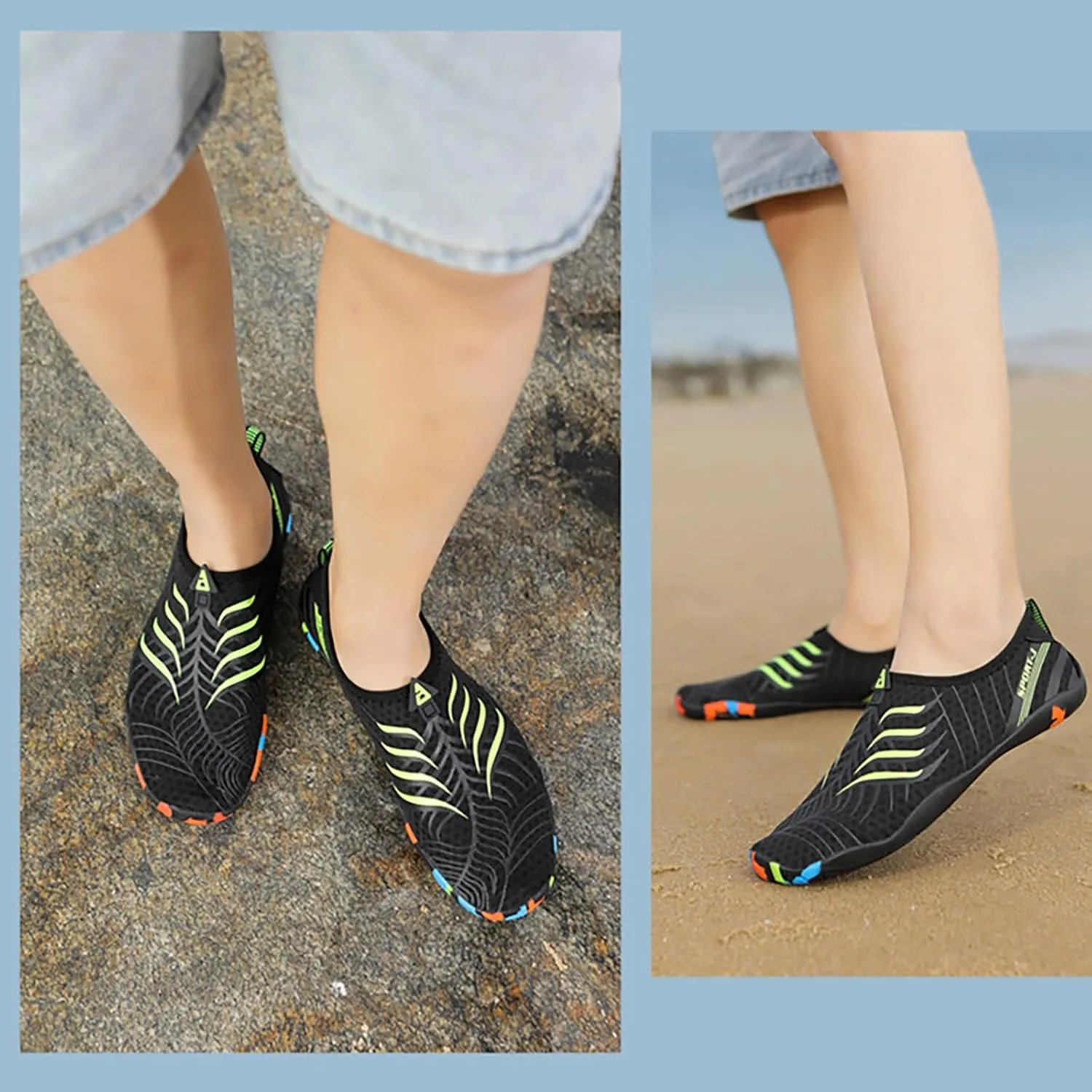 Barefoot Aqua Water Shoes Quick Dry for Women Men Beach Swim Pool Surf Hiking Kayaking Yoga Outdoor Sports Non Slip Shoes