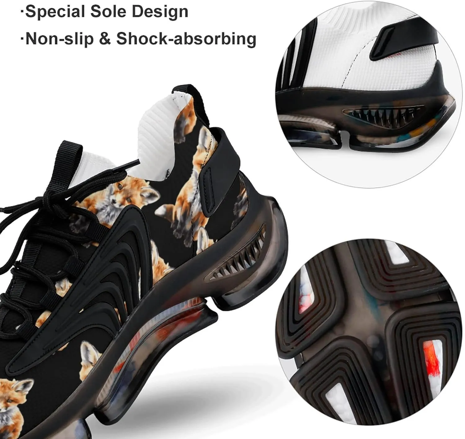 Beauty Fox Men's Tennis Shoes Fashion Athletic Sneakers for Sport Walking Running Workout