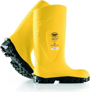Bekina StepliteX SolidGrip S4 Safety Toe Wellington Boots for Men and Women - Lightweight Waterproof Insulated Non Slip Steel Toe Boots for Men and Women; ASTM Rated