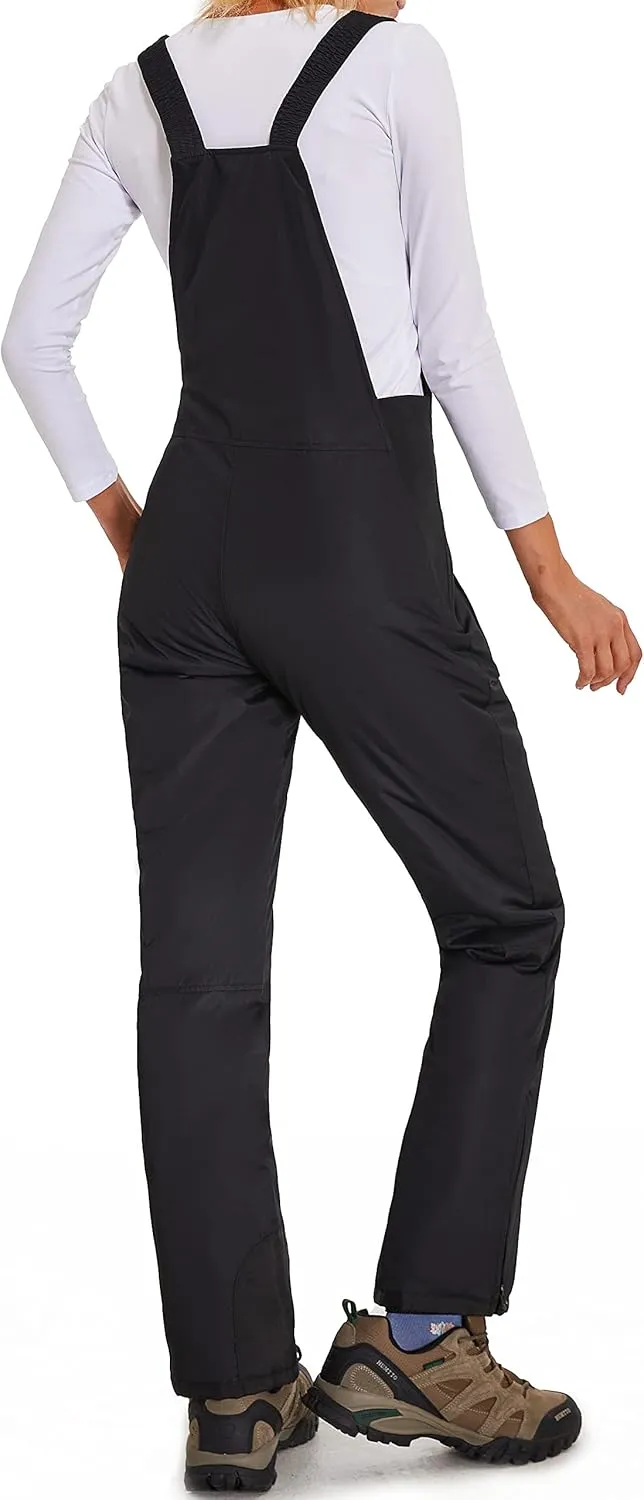 BenBoy Women's Snow Bibs Ski Waterproof Windproof Insulated Overalls Ripstop Snowboard Pants Winter