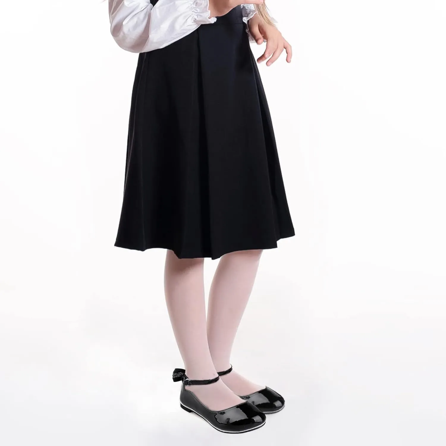 Bigwow Girls Mary Jane Dress Shoes Princess Ballet Flats with Bow Wedding Party Flower Girl Back to School Shoes for Little/Big Kids