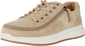 BILLY Footwear Comfort Suede Lo for Women - Lace-up Style, Lightweight and Zip Around Closure Modern Sneakers