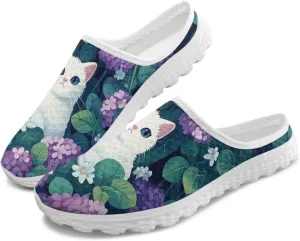 Binienty Clogs for Women Slip on Mesh Mule Shoes Arch Support Garden Clogs with EVA Sole