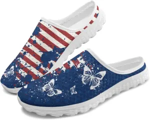 Binienty Mule Sneakers for Women Soft EVA Sole Anti-Slip Garden Clogs Fashion Slip on Loafers