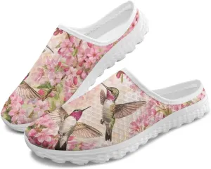 Binienty Womens Mule Shoes Slip on Mesh Garden Clogs Fashion Four Seasons Walking Shoe Outdoor Footwear