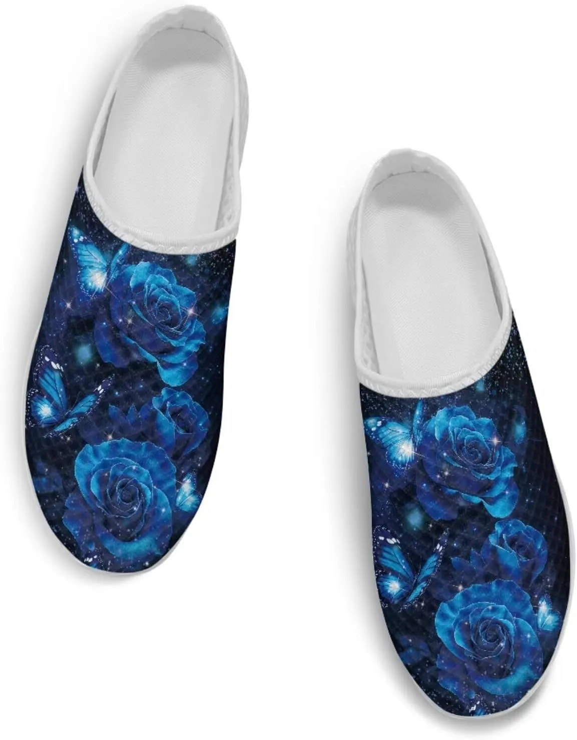 Binienty Womens Mules & Clogs with Arch Support Breathable Mesh Slip On Walking Shoes for Outings Shopping Camping