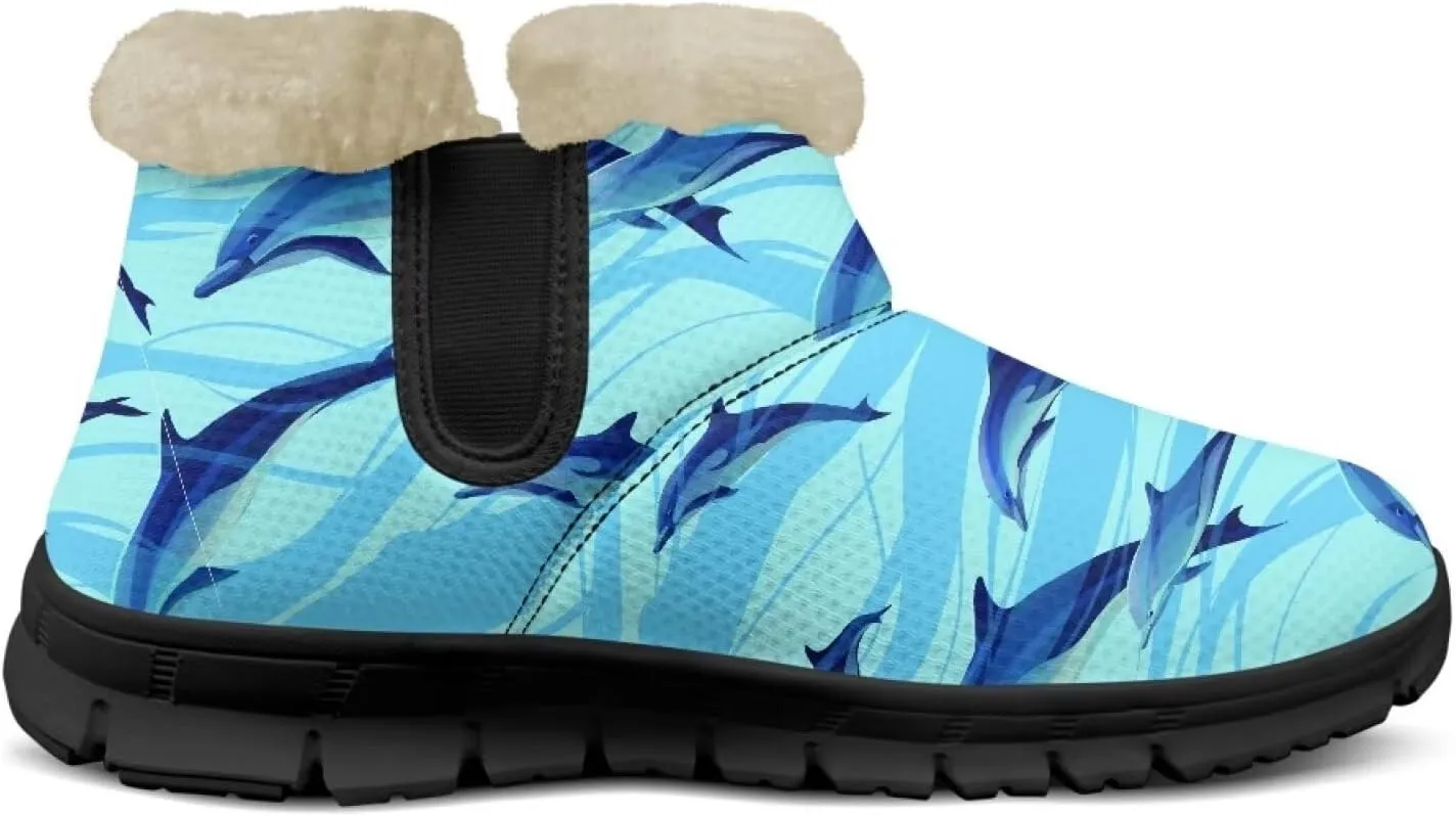 Binienty Womens Snow Boots Winte Fur Lined Cozy Warm Insulated Fuzzy Boots