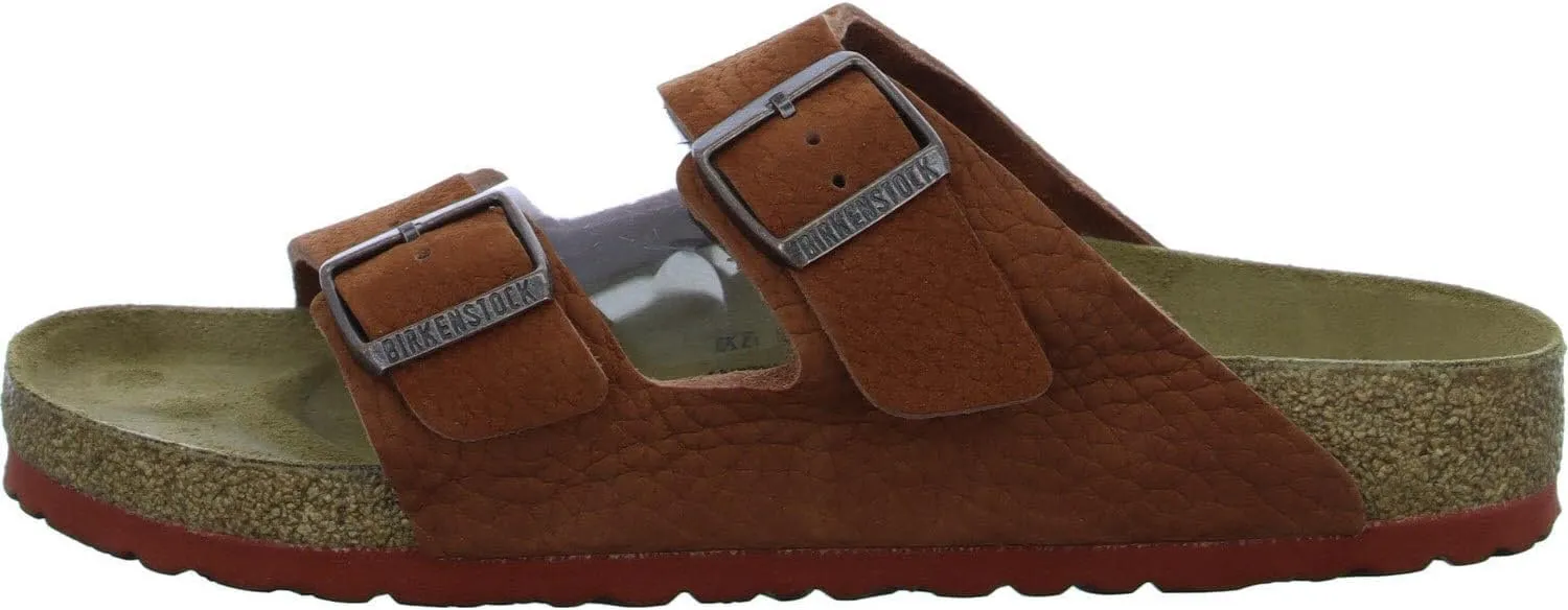 Birkenstock Arizona Nubuck Leather Sandals - Iconic Two-Strap Design with Soft Footbed Comfort - Multiple Colors & Sizes