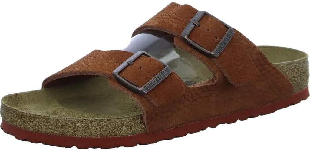Birkenstock Arizona Nubuck Leather Sandals - Iconic Two-Strap Design with Soft Footbed Comfort - Multiple Colors & Sizes