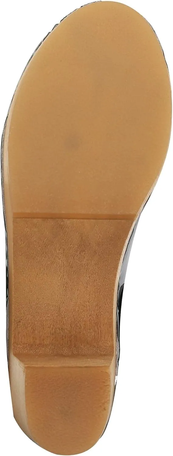 Bjork Margareta Mid-Heel Wooden Swedish Clog Sandals