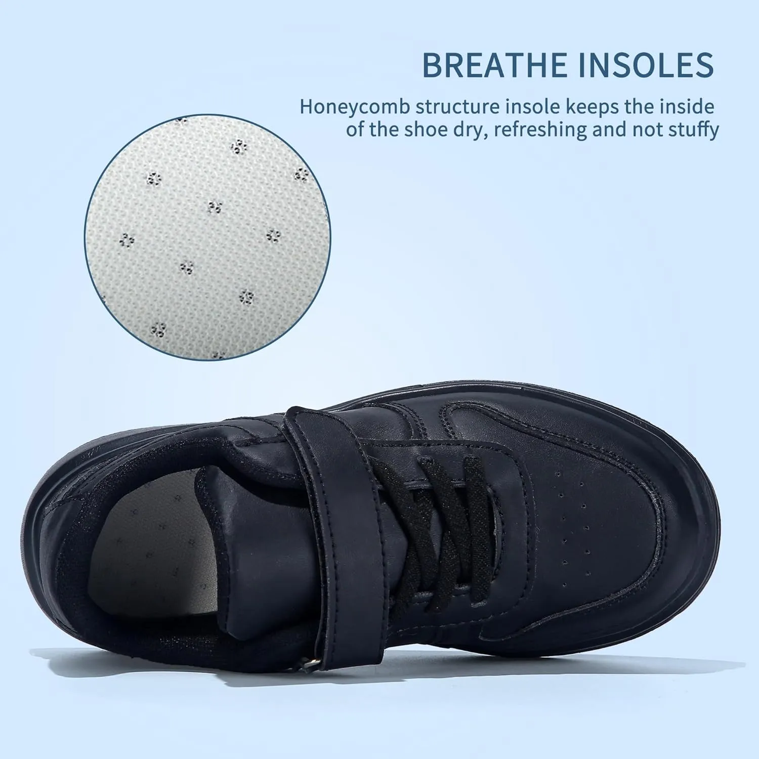 Boys Girls Toddler Shoes Tennis Hook&Loop Breathable Lightweight Sneakers (Size 10-3)